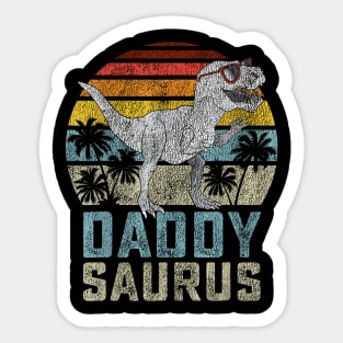 Daddysaurus T Rex Dinosaur Daddy Saurus Family Matching Sticker